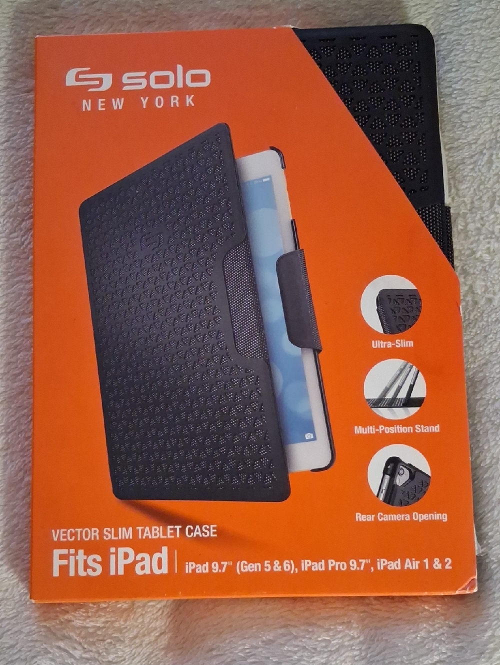 Vector Slim Black Tablet Case NEW W/ TAGS- Fits iPad 9.7 & FEW OTHERS SEE PIC!